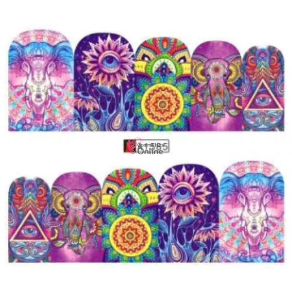 Stickere cu Apa pentru unghii cod A1585 Elefant